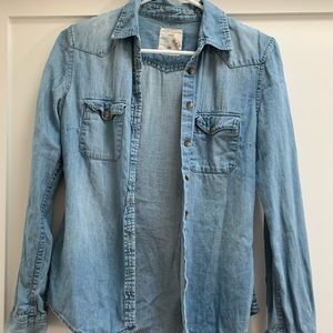H&M Logg Chambray Button-down Shirt